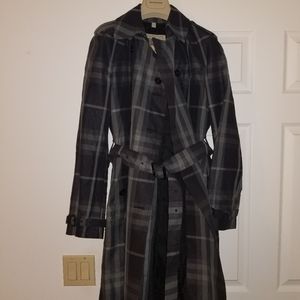 Burberry London Metallic Shimmercheck Trench